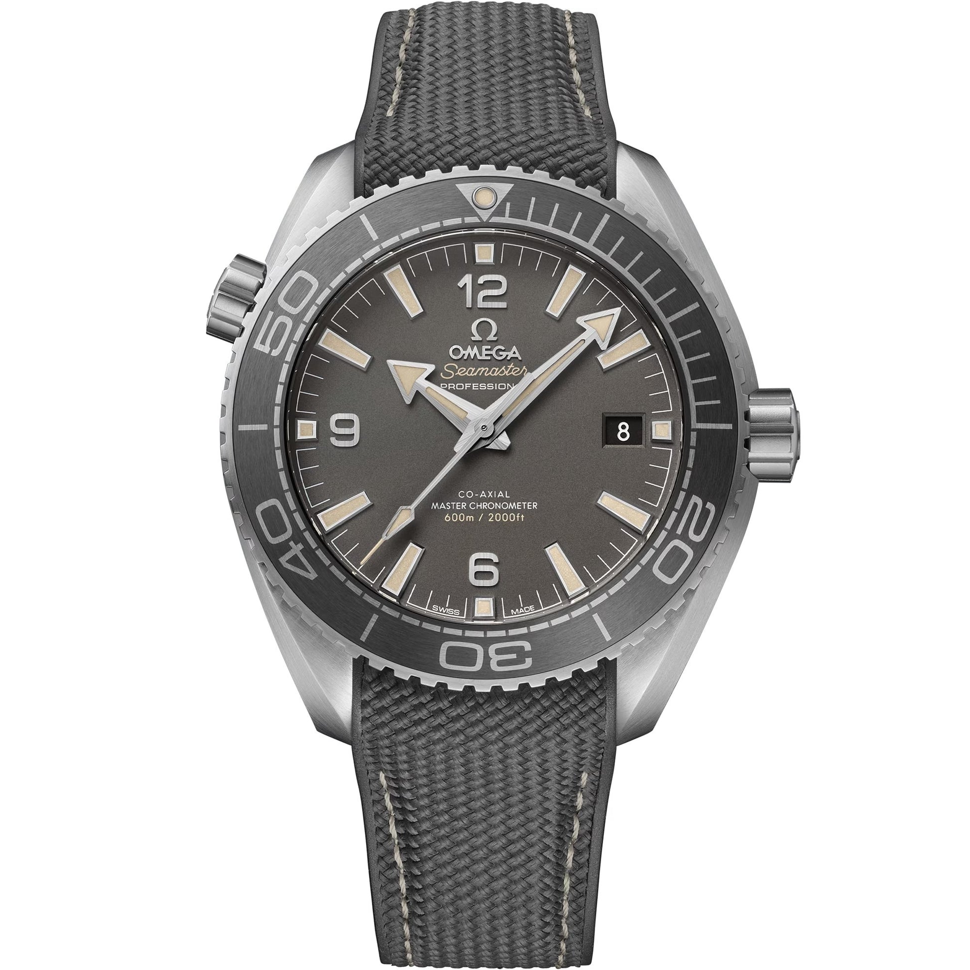 Omega Seamaster Planet Ocean 600M 43.5 mm — Steel on Rubber Strap