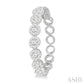1 1/2 Ctw Lovebright Round Cut Diamond Hoop Earrings in 14K White Gold