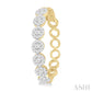 1 1/2 Ctw Round Cut Lovebright Diamond Hoop Earrings in 14K Yellow and White Gold