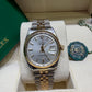 Rolex Watch For Men 1601 | 36MM | 18k Fluted Bezel | Silver Dial | Jubilee Band
