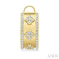 1/2 Ctw Round Cut Diamond Clover Fashion Hoop Earrings in 14K Yellow Gold
