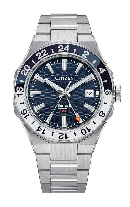 Citizen Series8 880 GMT Navy Dial Stainless Steel Bracelet NB6034-58L NB603458L