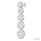 1 1/6 Ctw Lovebright Round Cut Diamond Earrings in 14K White Gold