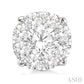 1 1/2 Ctw Lovebright Round Cut Diamond Stud Earrings in 14K White Gold