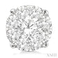 2 1/10 Ctw Lovebright Round Cut Diamond Stud Earrings in 14K White Gold