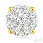 1 Ctw Lovebright Round Cut Diamond Stud Earrings in 14K Yellow and White Gold