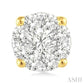 3/4 Ctw Lovebright Round Cut Diamond Stud Earrings in 14K Yellow and White Gold