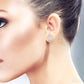 1/3 Ctw Lovebright Round Cut Diamond Stud Earrings in 14K Yellow and white Gold