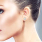 1/4 Ctw Lovebright Round Cut Diamond Stud Earrings in 14K Yellow and White Gold