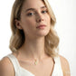 1/8 Ctw Cross Charm Fluted Round Cut Diamond Pirouette Fashion Pendant With Chain in 10K Yellow and White Gold
