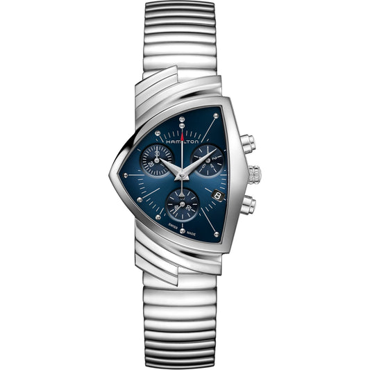 Hamilton Ventura Chrono Quartz Blue Dial H24432141