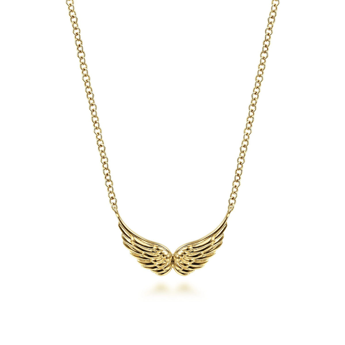 Gabriel & Co. 14K Yellow Gold Angel Wings Necklace