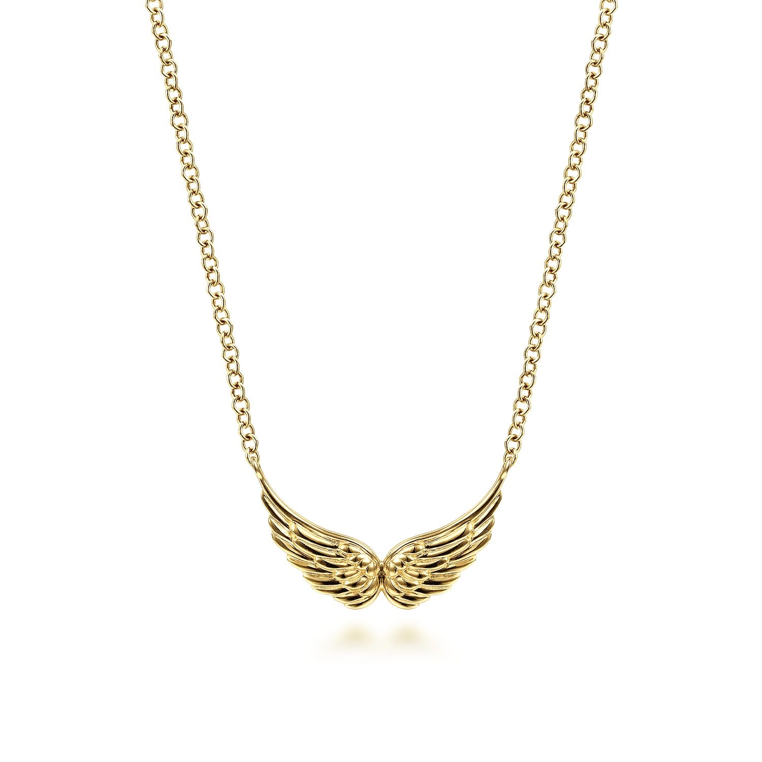 Gabriel & Co. 14K Yellow Gold Angel Wings Necklace