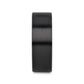 DRAKON Flat Pipe Cut Brush Finished Black Ceramic Wedding Band - 2mm - 12mm - 6mm