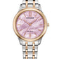 Citizen Ecodrive TT RG Pink Dial EM121655X