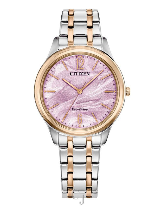 Citizen Ecodrive TT RG Pink Dial EM121655X