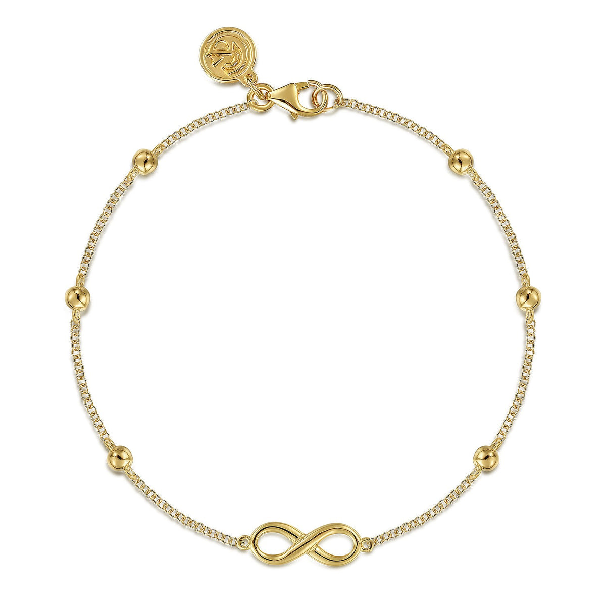 Gabriel & Co. 14K Yellow Gold Bujukan Chain Bracelet with Infinity Station
