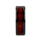 CERISE Redwood Inlaid Black Ceramic Ring with Beveled Edges - 8mm