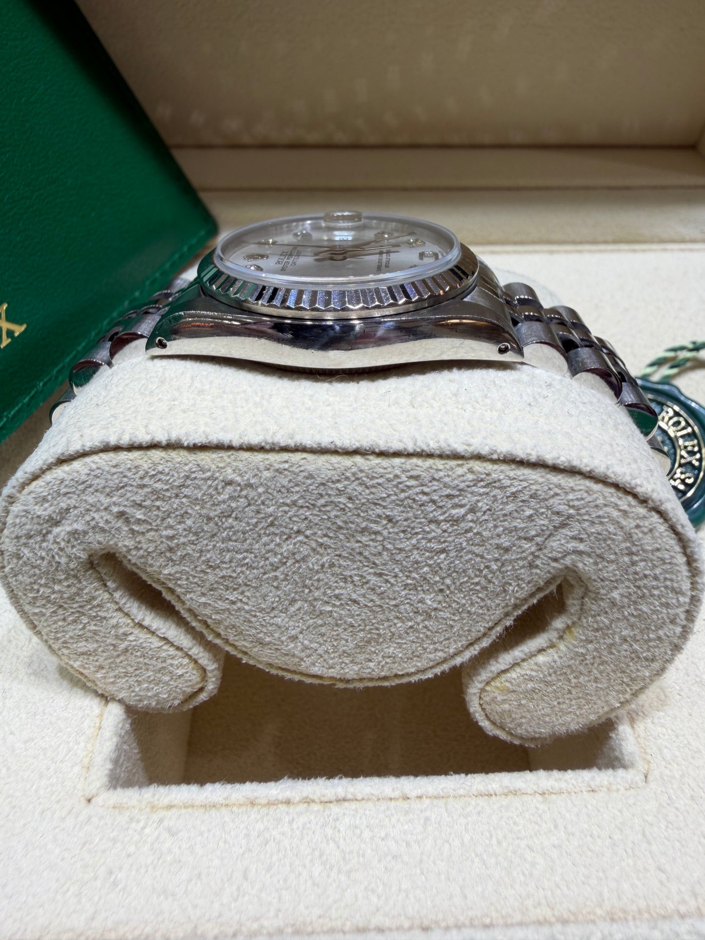 Rolex Datejust 31mm 68274 Silver Diamond Dial – Pre-Owned | Monica Jewelers