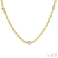 1/2 Ctw Bezel-Set Round-Cut Diamond Curb & Cuban Link Fashion Station Necklace in 14K Yellow Gold