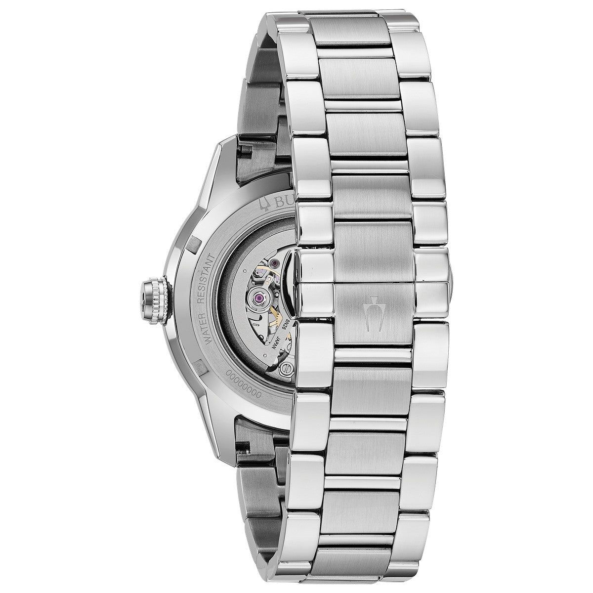 Bulova Sutton 96A208, 43mm black dial stainless steel, Mens