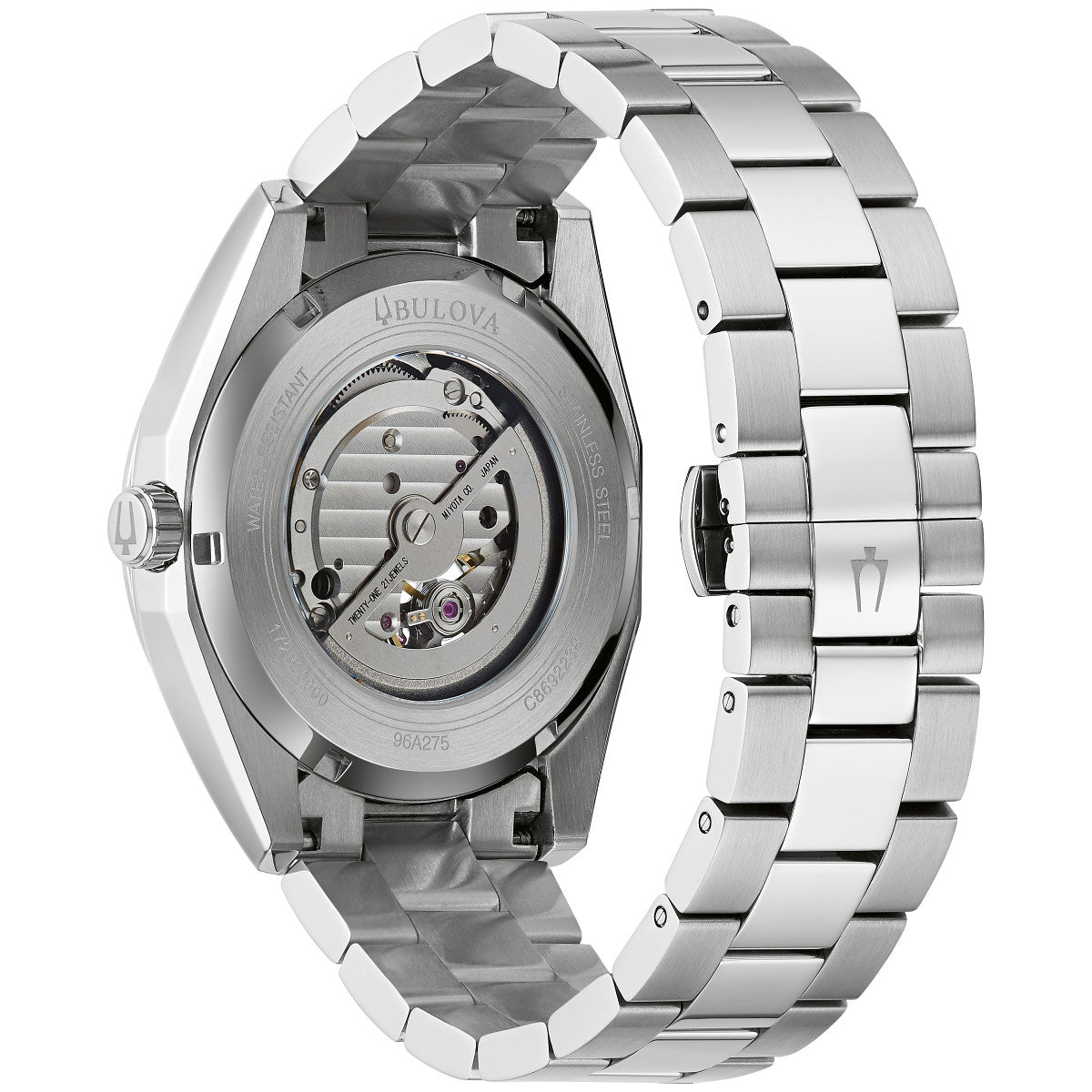 Bulova Surveyor 96A275, 42mm blue dial stainless steel, Mens