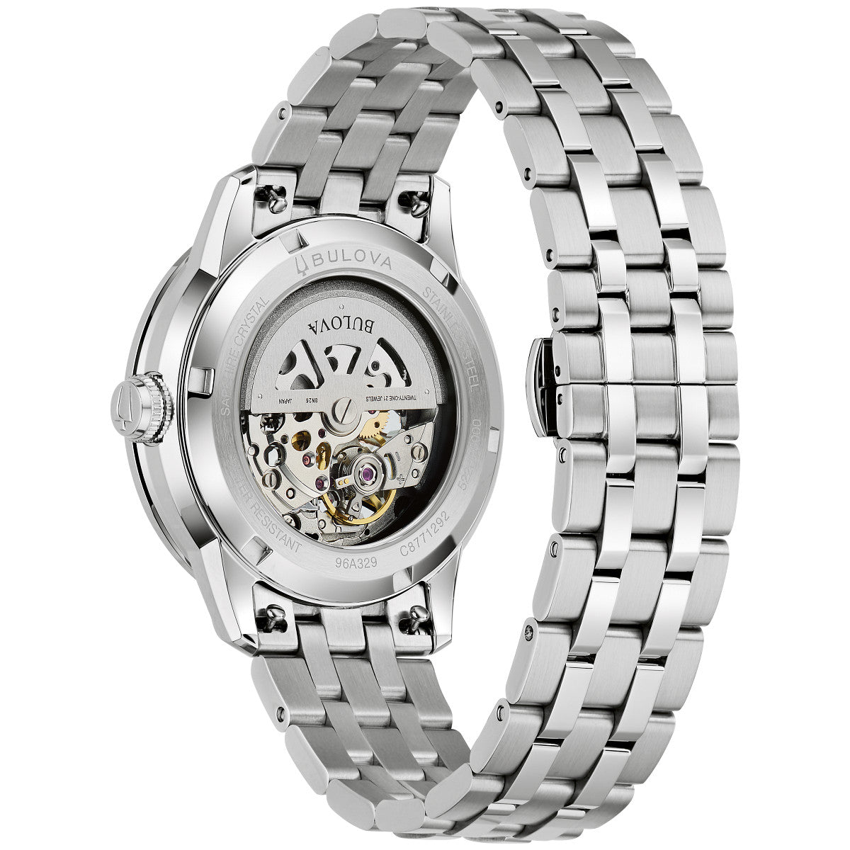 Bulova Sutton 96A329, 40mm green dial stainless steel, Mens