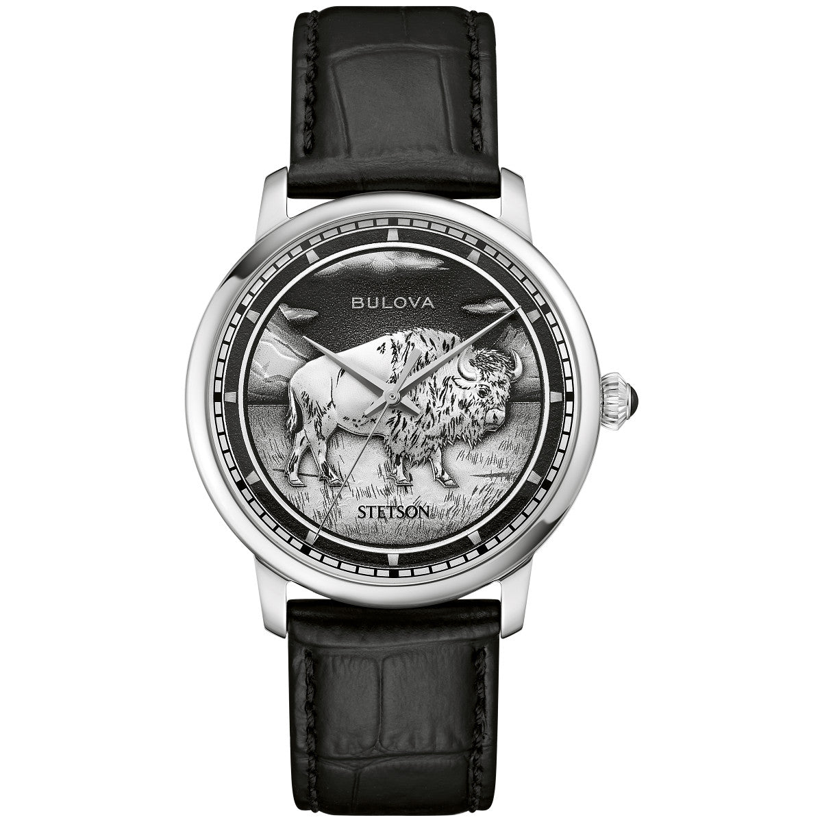 Bulova Hudson 96A333, 39mm dial stainless steel, Mens