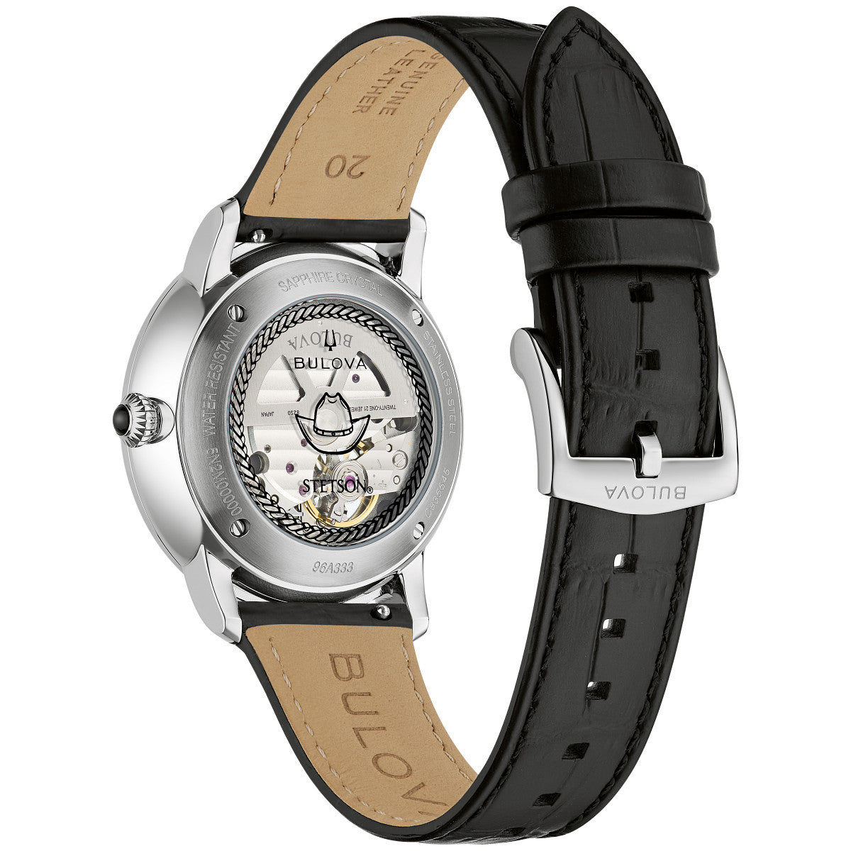 Bulova Hudson 96A333, 39mm dial stainless steel, Mens