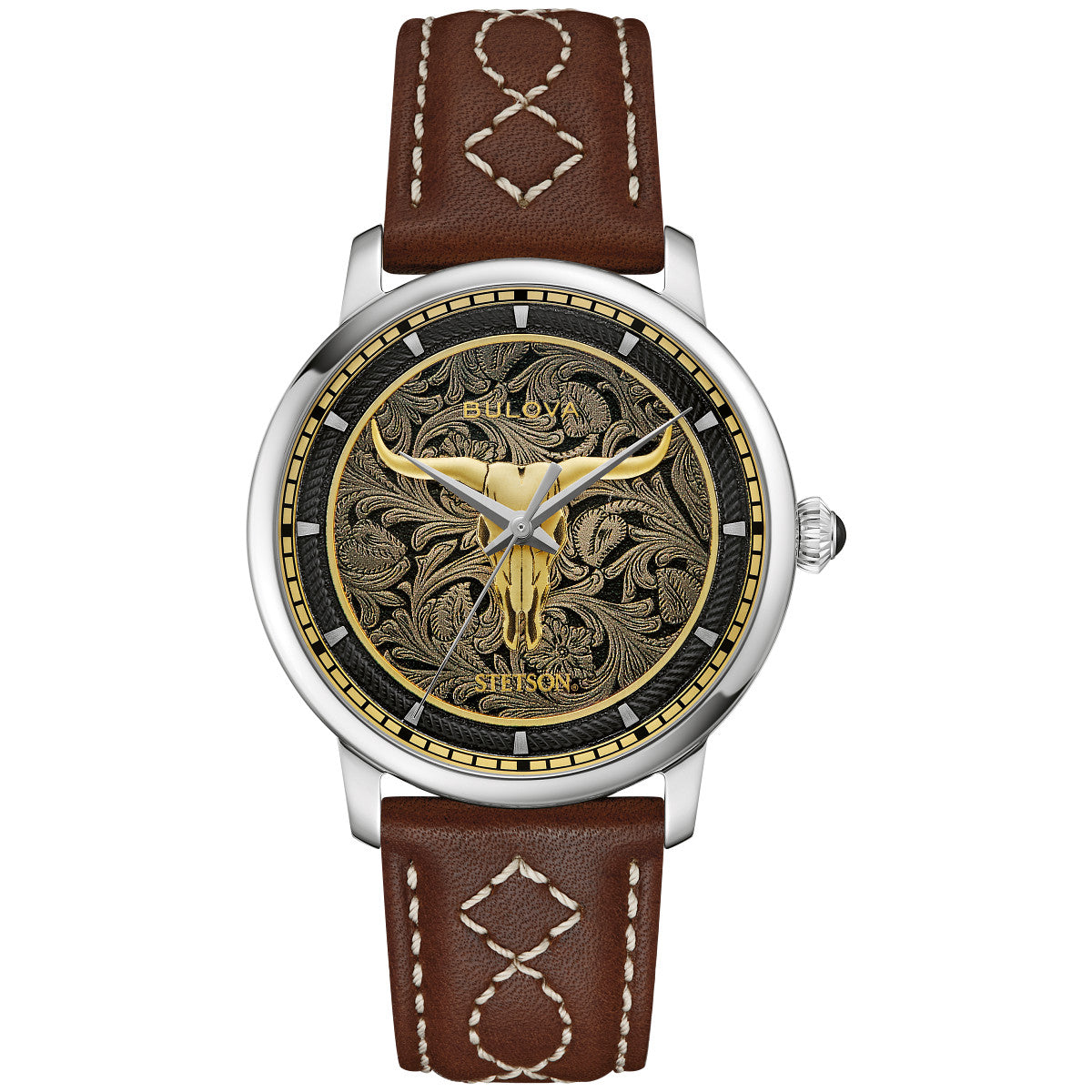 Bulova Hudson 96A334, 39mm dial stainless steel, Mens