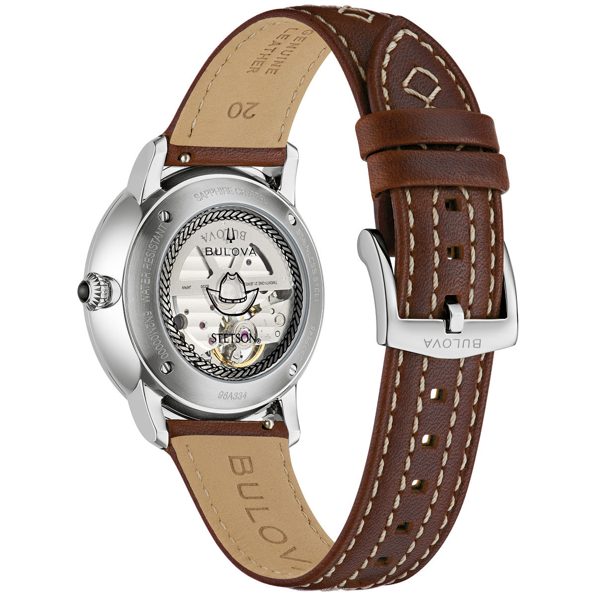 Bulova Hudson 96A334, 39mm dial stainless steel, Mens