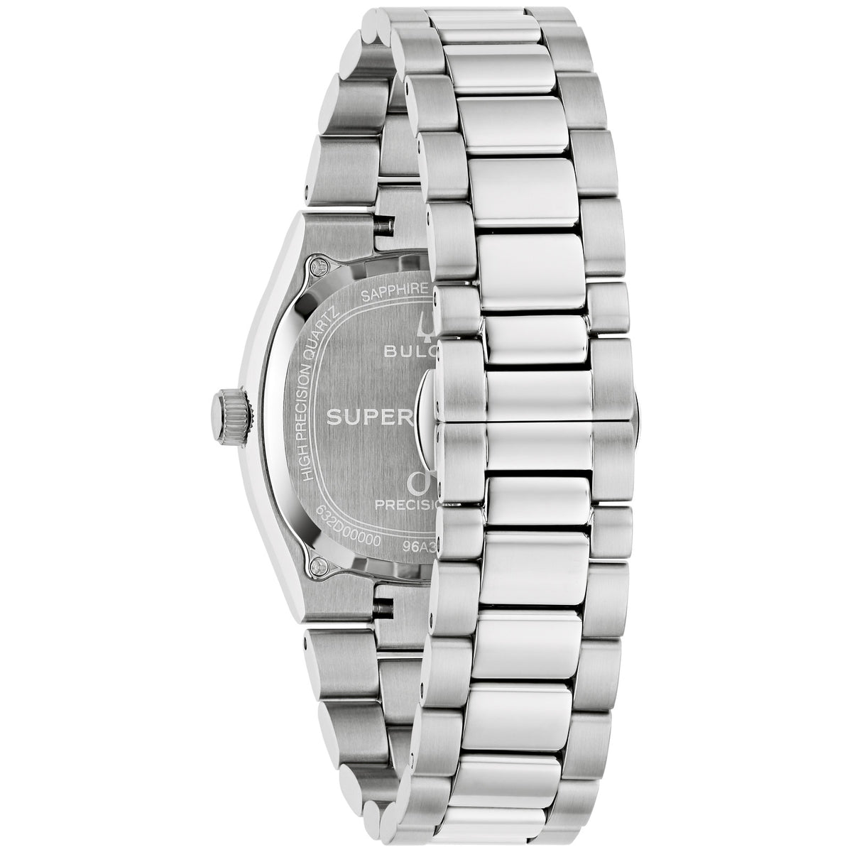 Bulova Super Seville 96A344 35mm White Dial Stainless Steel Bracelet 96A344