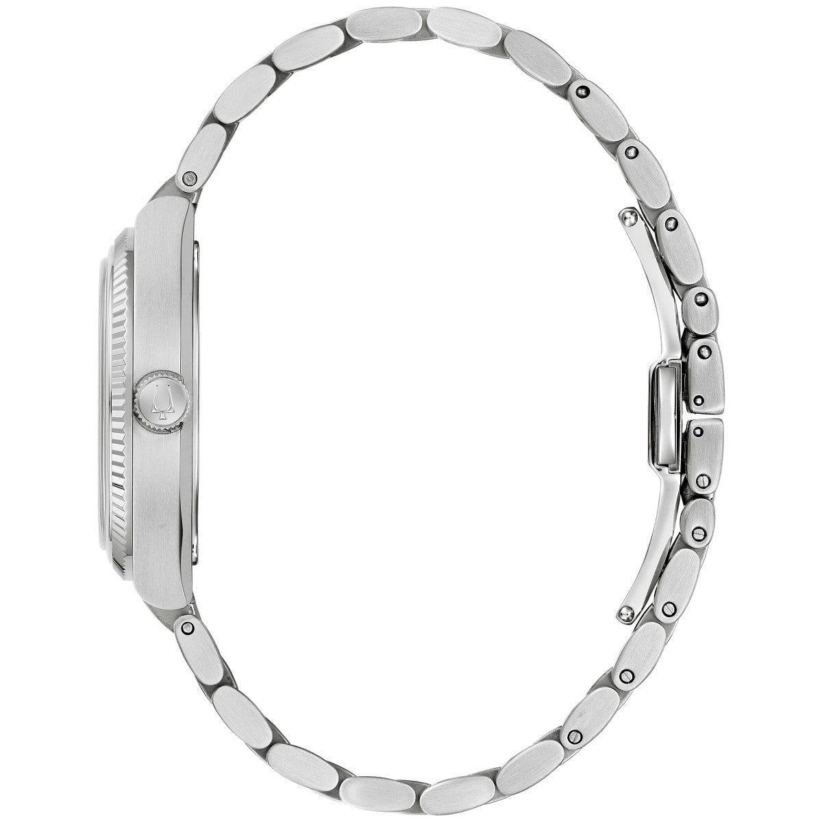 Bulova Super Seville 96A344, 35mm white dial stainless steel, Mens