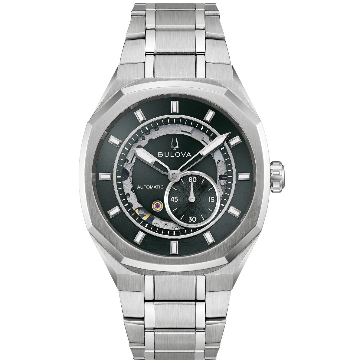Bulova Surveyor LP 96A346, 40.5mm green dial stainless steel, Mens
