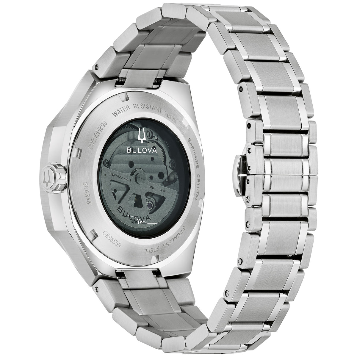 Bulova Surveyor LP 96A346 40.5mm Green Dial Stainless Steel Bracelet 96A346