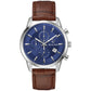 Bulova Sutton 96B402, 41mm blue dial stainless steel, Mens