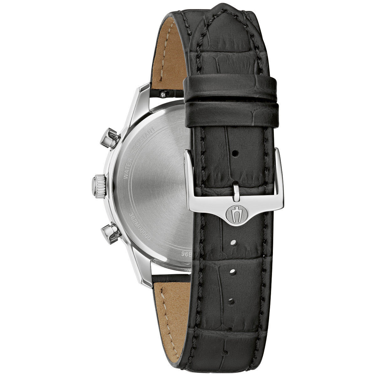 Bulova Sutton 96B403, 41mm black dial stainless steel, Mens