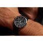 Bulova Sutton 96B403, 41mm black dial stainless steel, Mens