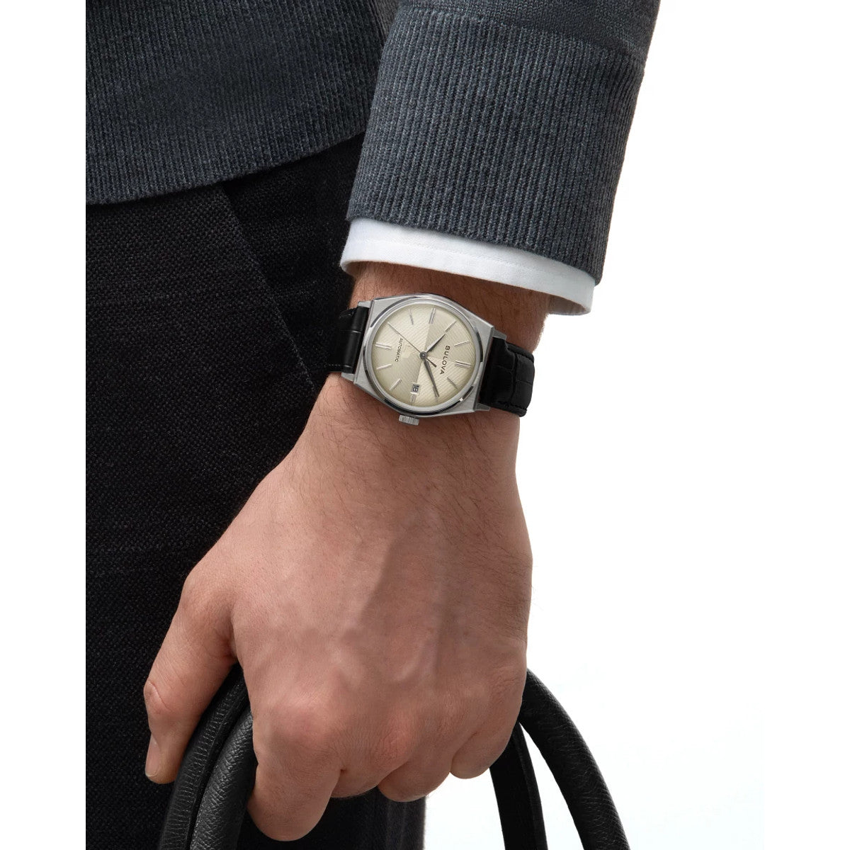 Bulova Nothing But The Best 96B483, 37mm white dial stainless steel, Mens