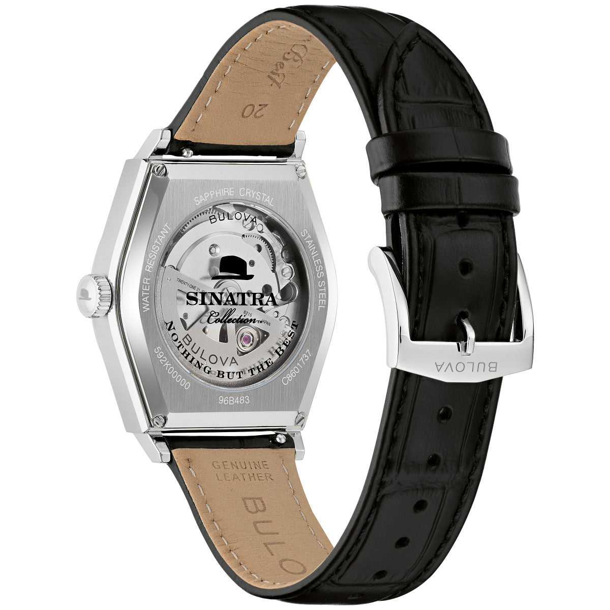 Bulova Nothing But The Best 96B483, 37mm white dial stainless steel, Mens