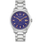 Bulova NYC 96B484, 39mm purple dial stainless steel, Mens