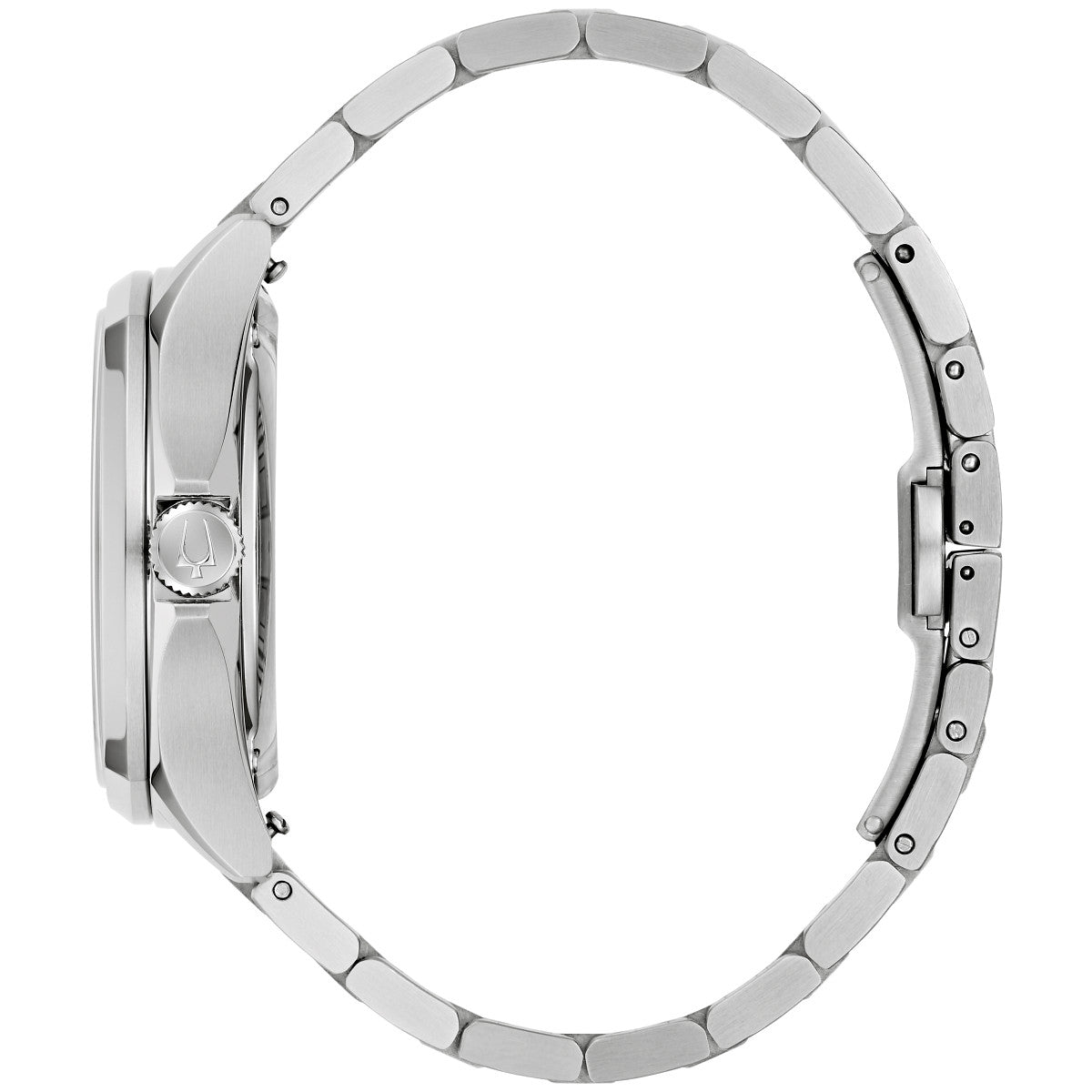 Bulova NYC 96B484, 39mm purple dial stainless steel, Mens
