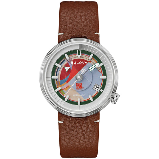 Bulova David and Gladys Wright House 96B486, 38mm dial stainless steel, Mens