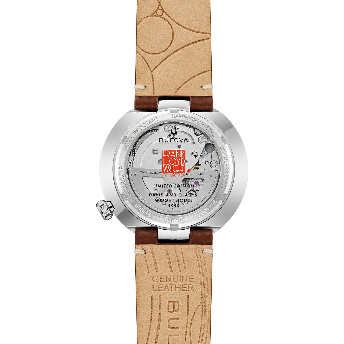 Bulova David and Gladys Wright House 96B486, 38mm dial stainless steel, Mens