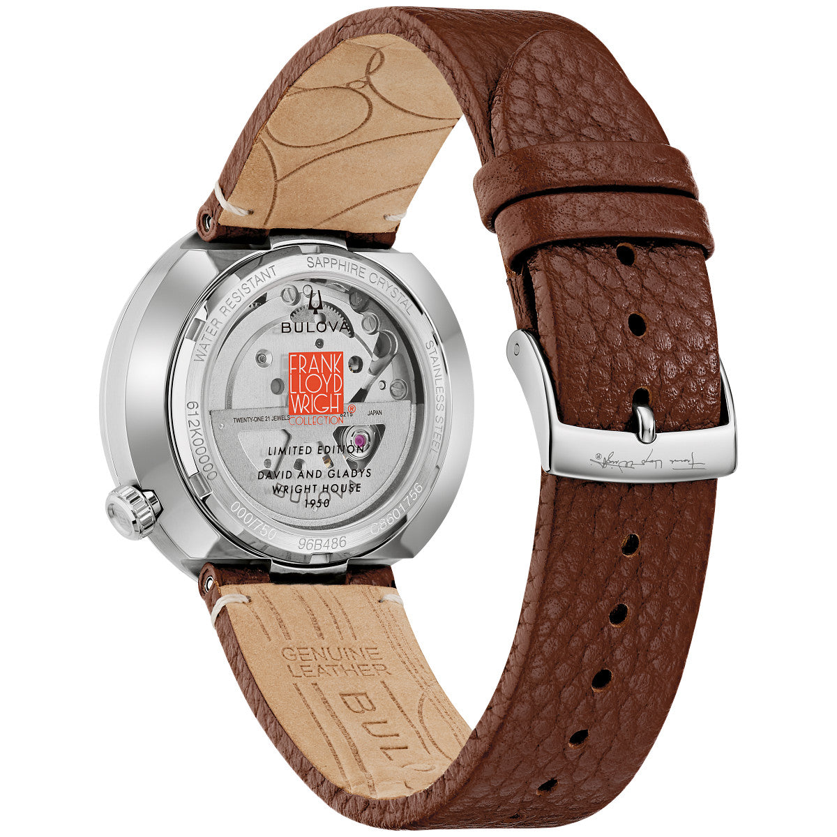 Bulova David and Gladys Wright House 96B486, 38mm dial stainless steel, Mens