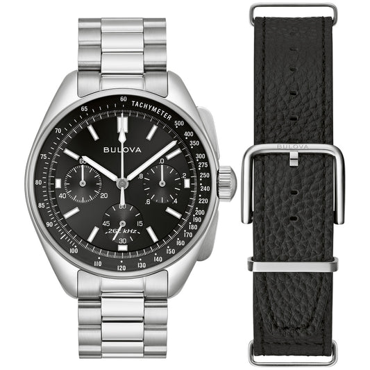 Bulova Lunar Pilot 96K111, 43.5mm dial stainless steel, Mens