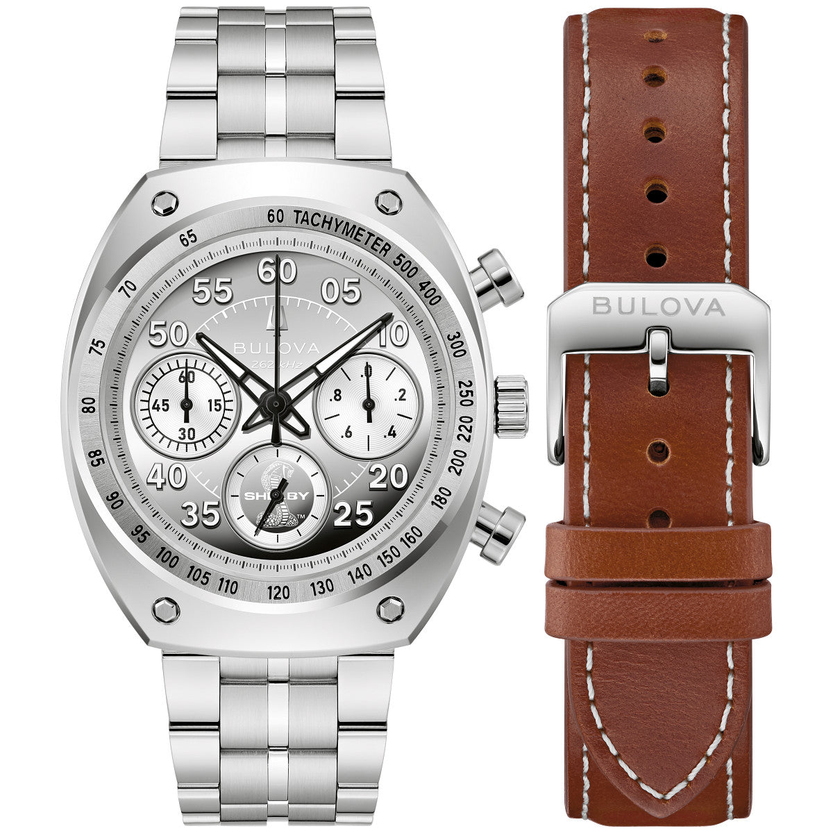 Bulova Shelby LP 96K118, 40.5mm dial stainless steel, Mens
