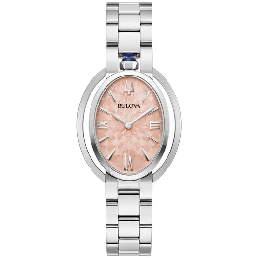 Bulova Salmon Dial Stainless Steel Bracelet Rubaiyat 96L331 96L331