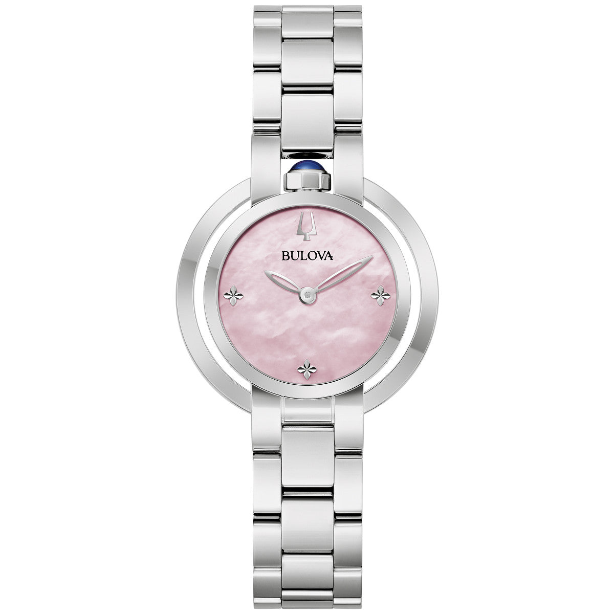 Bulova Rubaiyat 96L338, 30mm mother-of-pearl dial stainless steel, Ladies