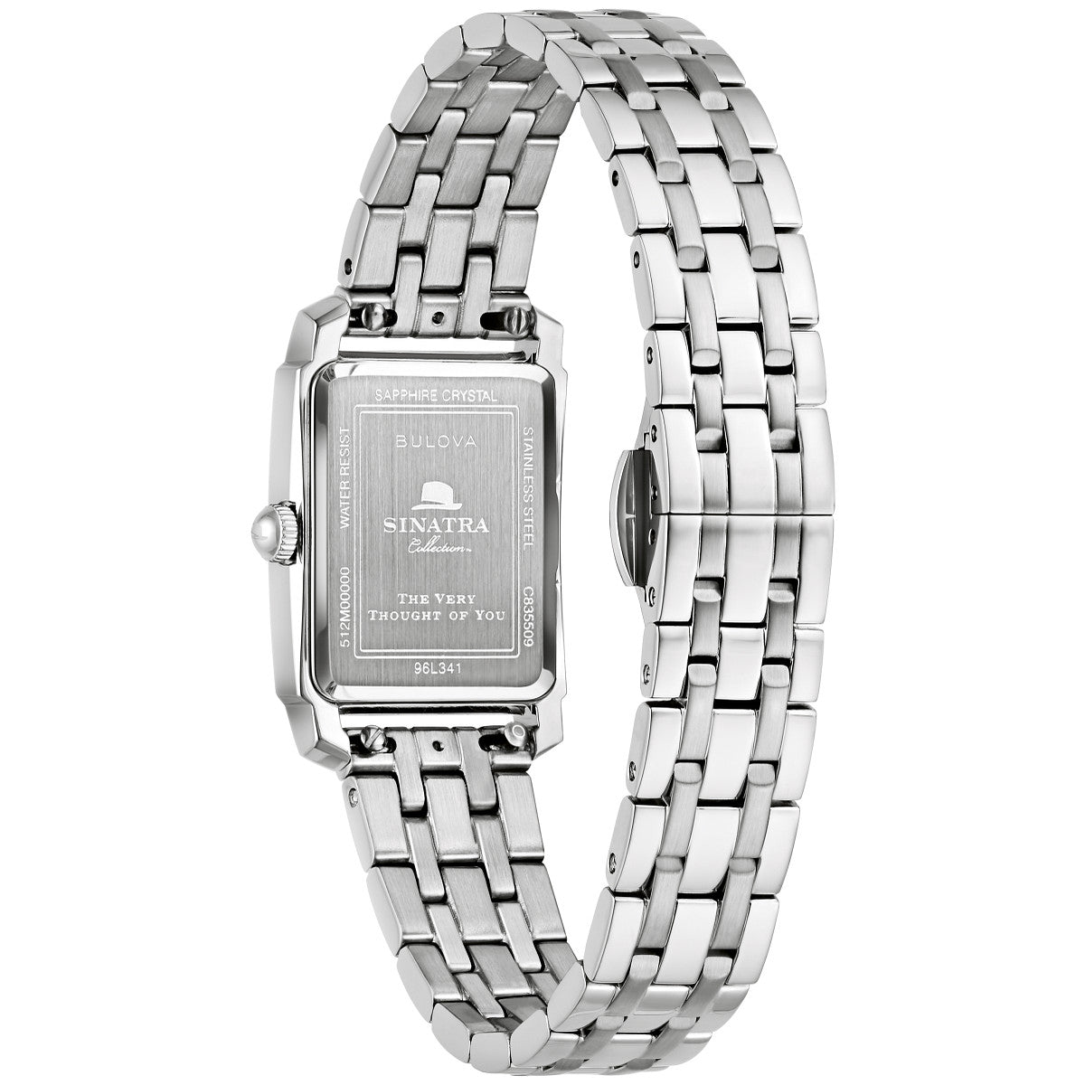 Bulova The Very Thought of You 96L341, 21mm black dial stainless steel, Ladies